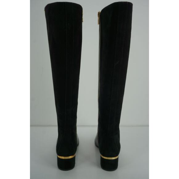 Vince Camuto Black Leather Suede Xenith Tall Knee Riding Boots NIB - Picture 4 of 12